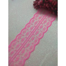 Кружево-капрон 4,5см (цв.ярко-розовый), цена за 1 м